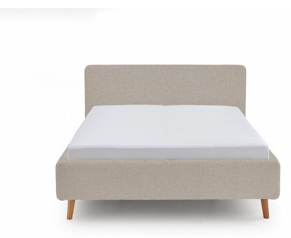 Letto matrimoniale imbottito beige rete non inclusa 180x200 cm Mattis – Meise Möbel