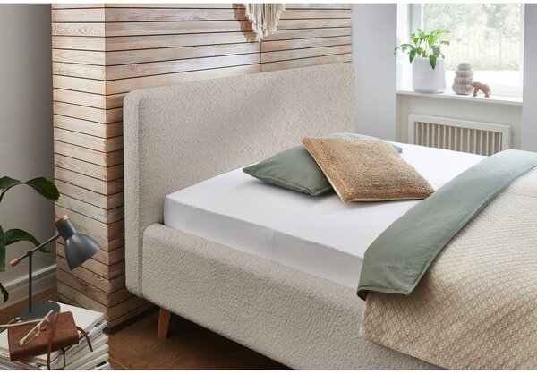Letto matrimoniale imbottito beige rete non inclusa 180x200 cm Mattis – Meise Möbel