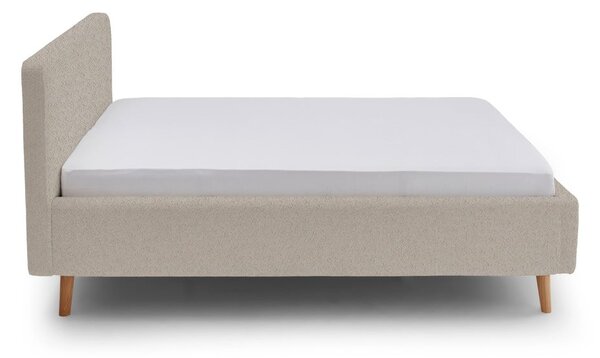 Letto matrimoniale imbottito beige rete non inclusa 180x200 cm Mattis – Meise Möbel