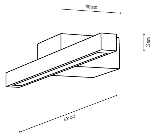 Envostar Mirror Luce per specchio a LED in rovere, 40 cm