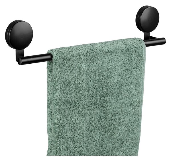 Portasciugamani a parete Static-Loc® nero, larghezza 40 cm Pavia - Wenko