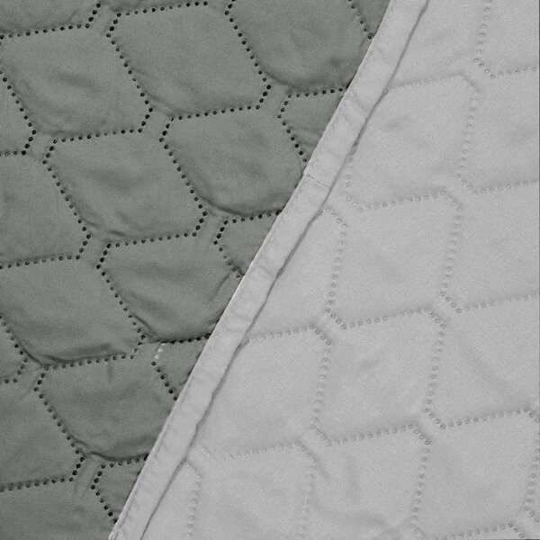 Copriletto grigio in microfibra double-face , 200 x 220 cm Axel - DecoKing
