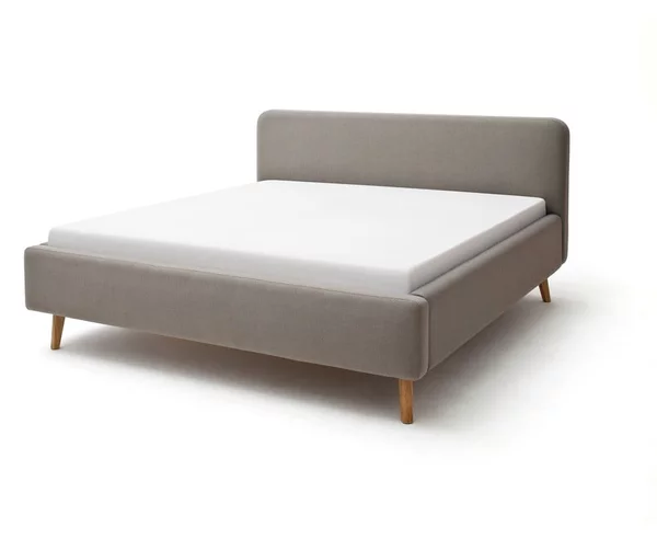 Letto matrimoniale imbottito grigio tortora rete non inclusa 180x200 cm Mattis – Meise Möbel