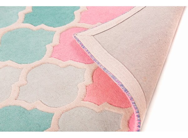 Tappeto in lana rosa 120x170 cm Rosella - Flair Rugs