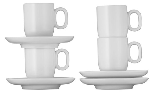 Tazze in porcellana bianca in set da 2 per espresso 60 ml Barista - WMF