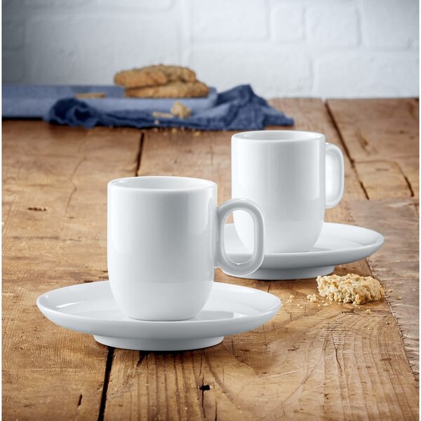 Tazze in porcellana bianca in set da 2 per espresso 60 ml Barista - WMF