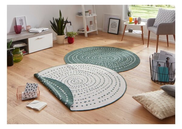 Tappeto bifacciale verde per esterni, Ø 140 cm Bali - NORTHRUGS