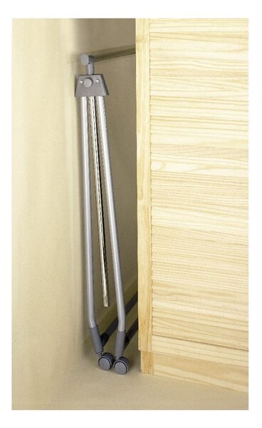 Appendiabiti telescopico/mobile in metallo grigio Foldable - Wenko