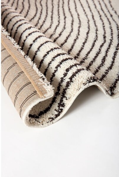 Tappeto nero/beige 160x230 cm Coastalina – Universal