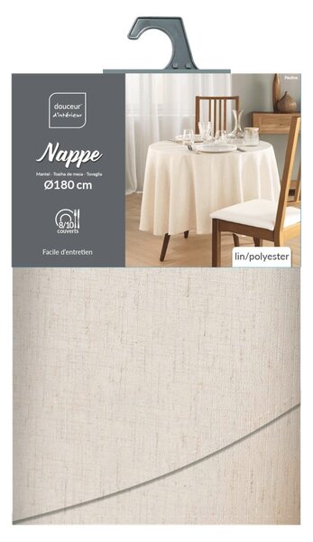 Tovaglia ø 180 cm Pauline – douceur d'intérieur