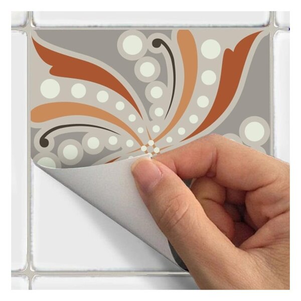 Set di 30 piastrelle di cemento da parete, 15 x 15 cm Bali - Ambiance
