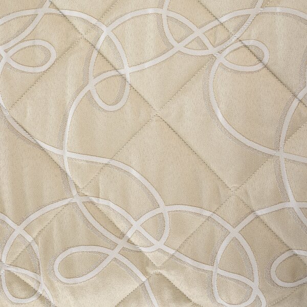 Copriletto Primaverile MATRIMONIALE Lesley NATURALE Raso Jacquard Caleffi