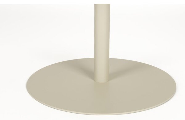 Tavolino da salotto rotondo color crema in acciaio ø 60 cm Snow – Zuiver