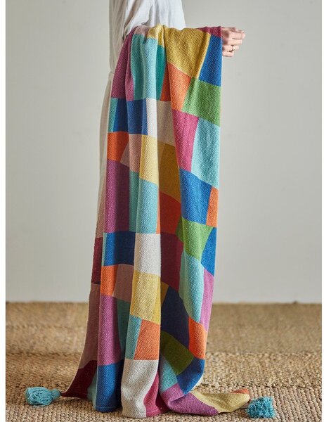 Coperta per bambini in cotone riciclato 130x160 cm Colorine – Bloomingville Mini
