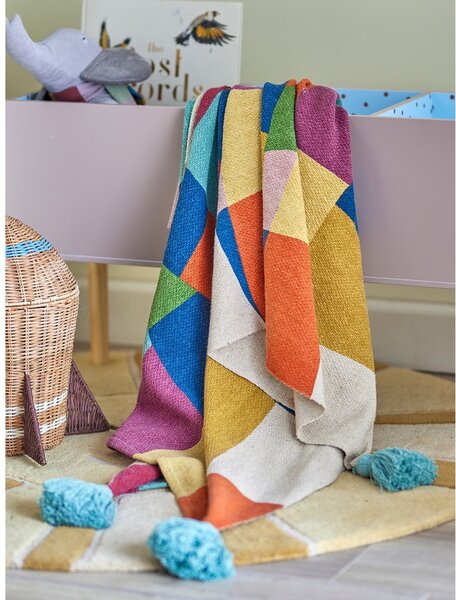 Coperta per bambini in cotone riciclato 130x160 cm Colorine – Bloomingville Mini