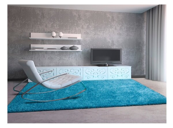 Tappeto blu , 67 x 125 cm Aqua Liso - Universal