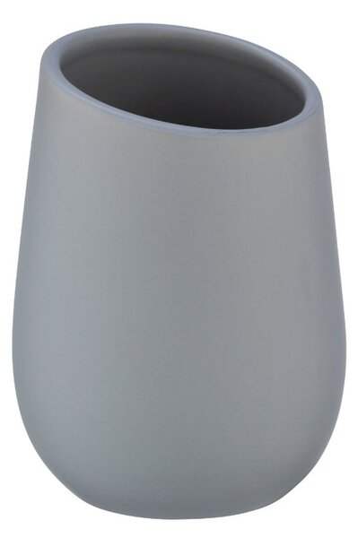 Tazza in ceramica grigia per spazzolini da denti Badi - Wenko