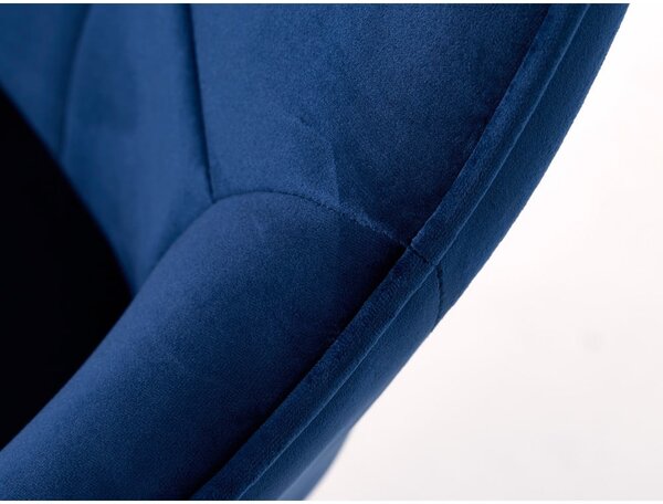 Set di sedie da pranzo blu scuro in imbottito con braccioli 2 pz Nolan Square – Unique Furniture
