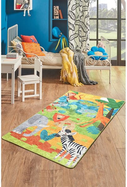 Tappeto antiscivolo per bambini , 100 x 160 cm Animals - Conceptum Hypnose