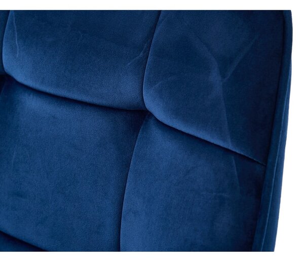 Set di sedie da pranzo blu scuro in imbottito con braccioli 2 pz Nolan Square – Unique Furniture