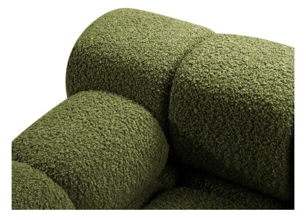 Divano componibile verde in tessuto bouclé 188 cm Bellis - Micadoni Home