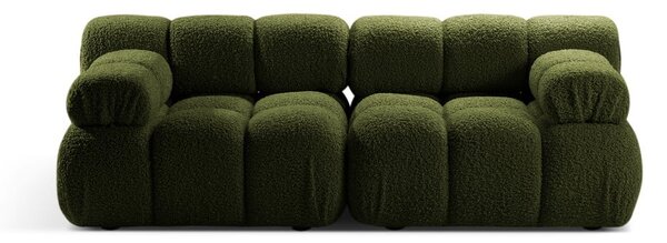Divano componibile verde in tessuto bouclé 188 cm Bellis - Micadoni Home