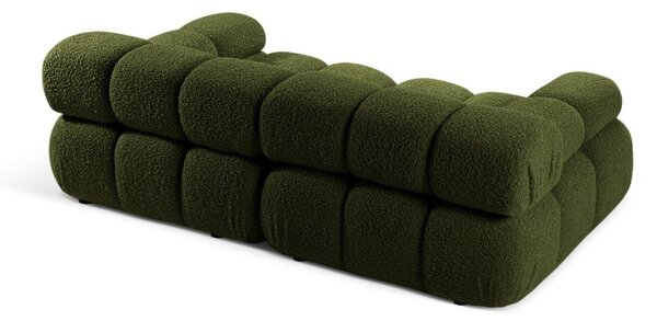 Divano componibile verde in tessuto bouclé 188 cm Bellis - Micadoni Home
