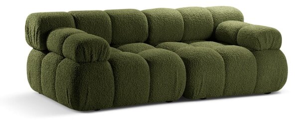 Divano componibile verde in tessuto bouclé 188 cm Bellis - Micadoni Home
