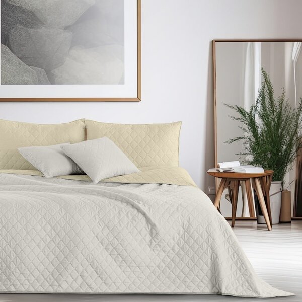 Copriletto beige in microfibra double-face , 260 x 280 cm Axel - DecoKing