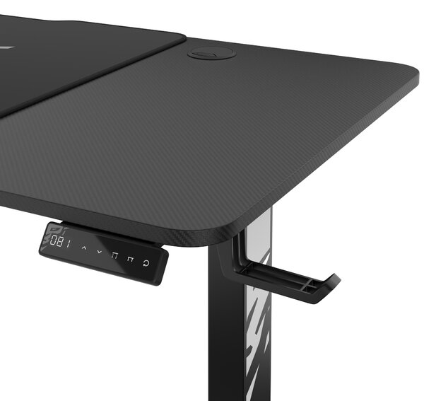Scrivania Regolabile in Altezza Diablo X-Tensio 1400 Nero