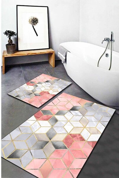 Tappetini da bagno in set da 2 pezzi Optic - Mila Home