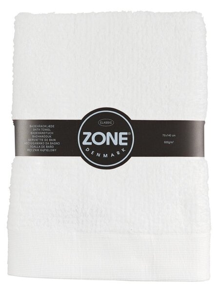 Telo da bagno in cotone bianco 140x70 cm Classic - Zone