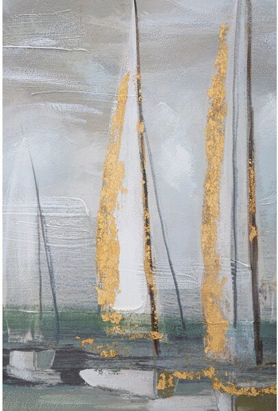 Dipinto 100x80 cm Gold Boat - Mauro Ferretti