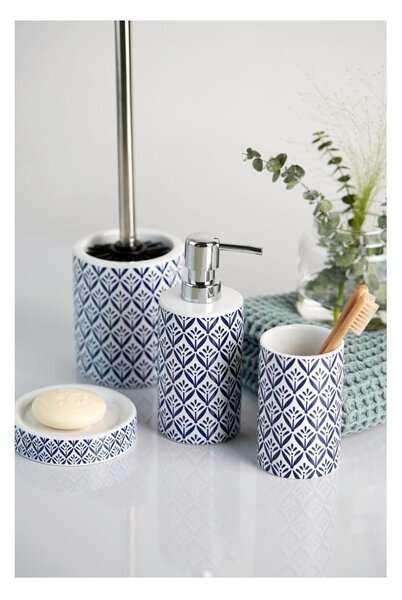 Tazza in ceramica blu per spazzolini da denti Lorca - Wenko