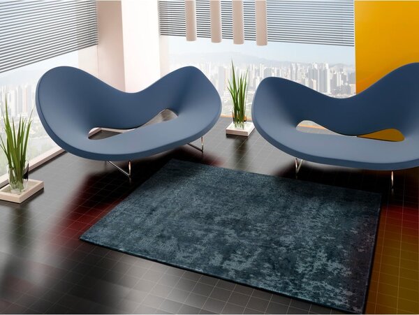Tappeto in viscosa blu , 160 x 230 cm Margot Azul - Universal