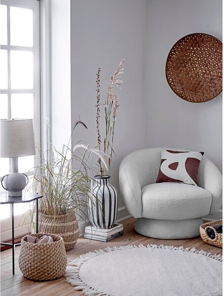 Tappeto in lana beige , ⌀ 110 cm Nature - Bloomingville