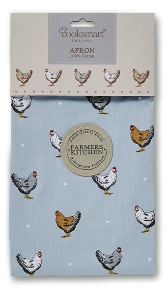 Grembiule da cuoco in cotone blu Contadini, misura 3,5 mm, diametro. L - Cooksmart ®
