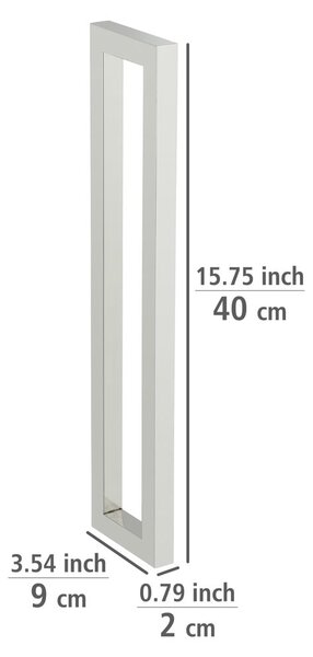Porta asciugamani a parete in acciaio inox Reitani - Wenko