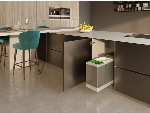 Bidone in plastica per rifiuti differenziati/incasso 25 l Tower - Elletipi
