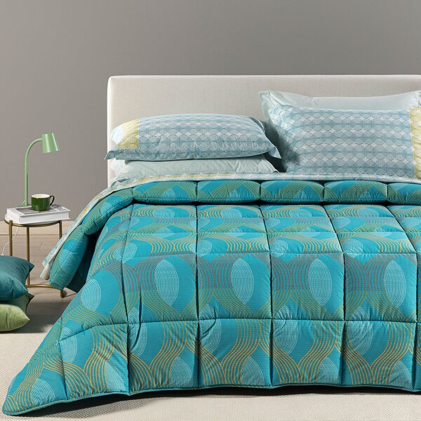 Trapunta MATRIMONIALE Helios BLU Cotone Caleffi