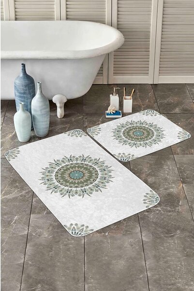 Tappetini da bagno bianchi in set da 2 60x100 cm - Mila Home