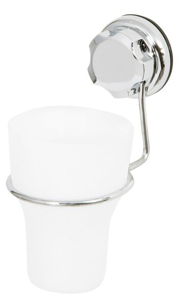 Coppa per spazzolino autoportante in metallo, argento Bestlock Bath - Compactor