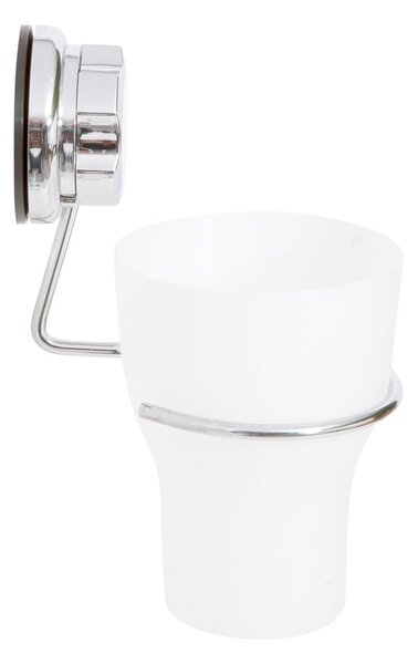 Coppa per spazzolino autoportante in metallo, argento Bestlock Bath - Compactor