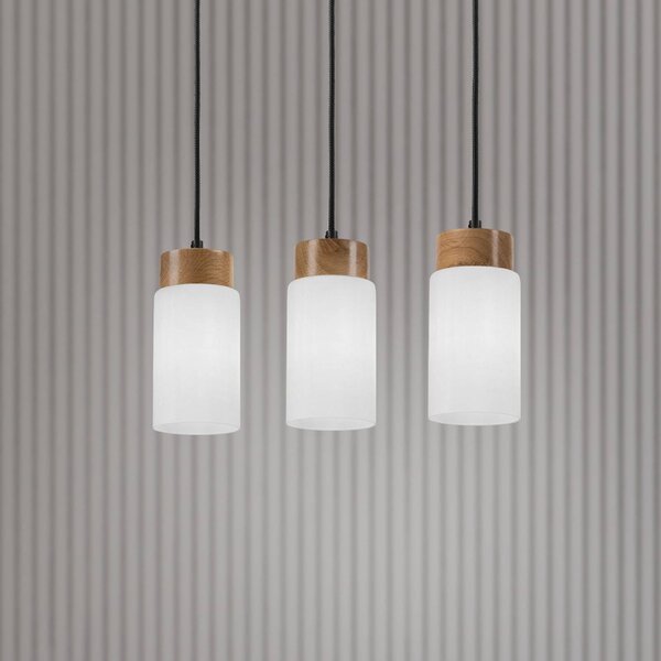 Lampada a sospensione in vetro Markus Lamkur, dimmerabile, Bianco / Opale, Soggiorno / Sala da pranzo, Vetro, Scandinavo, Lampada a sospensione
