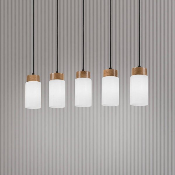 Lampada a sospensione in vetro Markus Lamkur, dimmerabile, Bianco / Opale, Soggiorno / Sala da pranzo, Vetro, Scandinavo, Lampada a sospensione