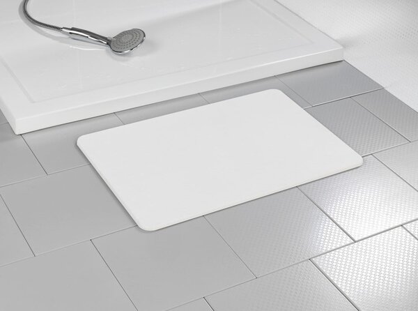 Tappetino da bagno bianco in terra di diatomee 39x60 cm Simi - Wenko