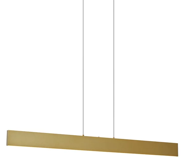 Lampada a sospensione moderna ottone con LED dimmerabile a 3 livelli Easylift - Straight