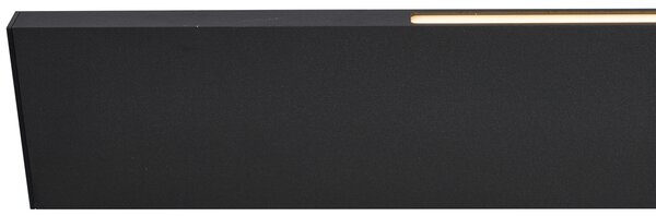 Lampada a sospensione moderna nera con LED dimmerabile a 3 livelli Easylift - Straight
