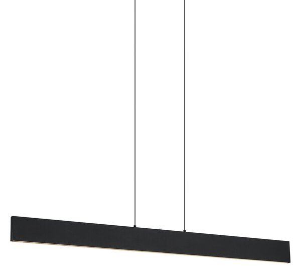 Lampada a sospensione moderna nera con LED dimmerabile a 3 livelli Easylift - Straight
