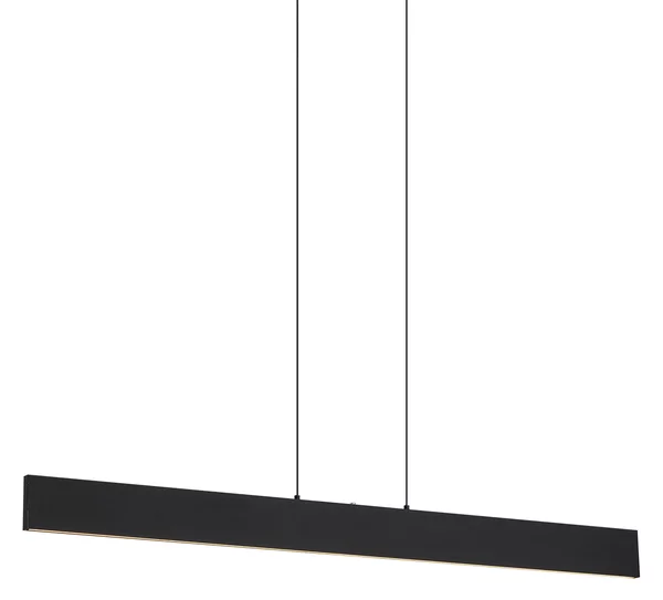 Lampada a sospensione moderna nera con LED dimmerabile a 3 livelli Easylift - Straight